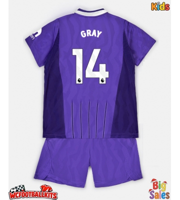Tottenham Hotspur Archie Gray #14 Replica Third Stadium Kit for Kids 2026-27 Short Sleeve (+ pants)